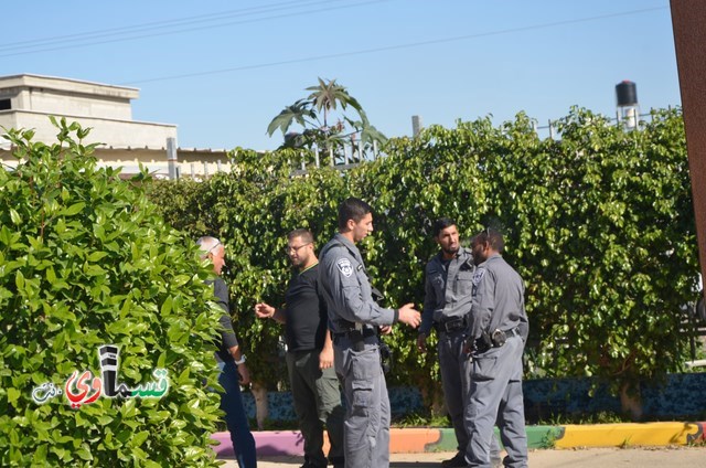 كفرقاسم : قائد شرطة كفرقاسم الجديد انار يوسف  في لفته طيبة لمدرستي الجنان والزهراء